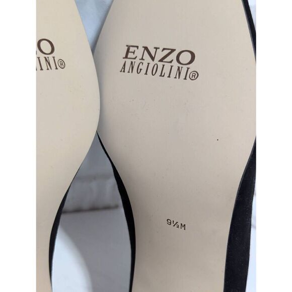 Enzo Angiolini Women's Black Solid Suede Pointed Toe Slip-On Pump Size 9.5M NWT - Picture 10 of 10